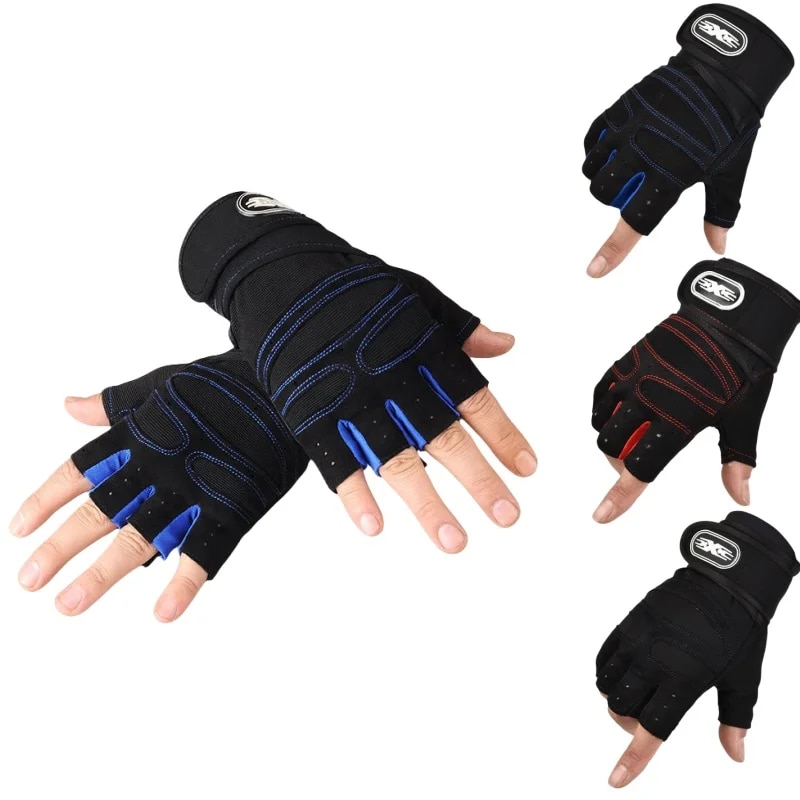 Horse Riding Glove - Fitness Half Finger Gloves Men And