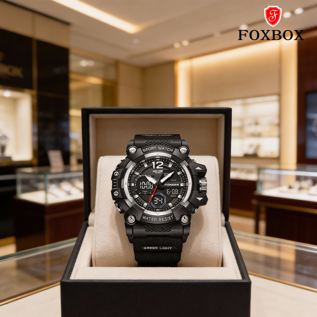 Outdoor Sport Smart Watch - FOXBOX Fashion Luxury Men's Wristwatch Waterproof