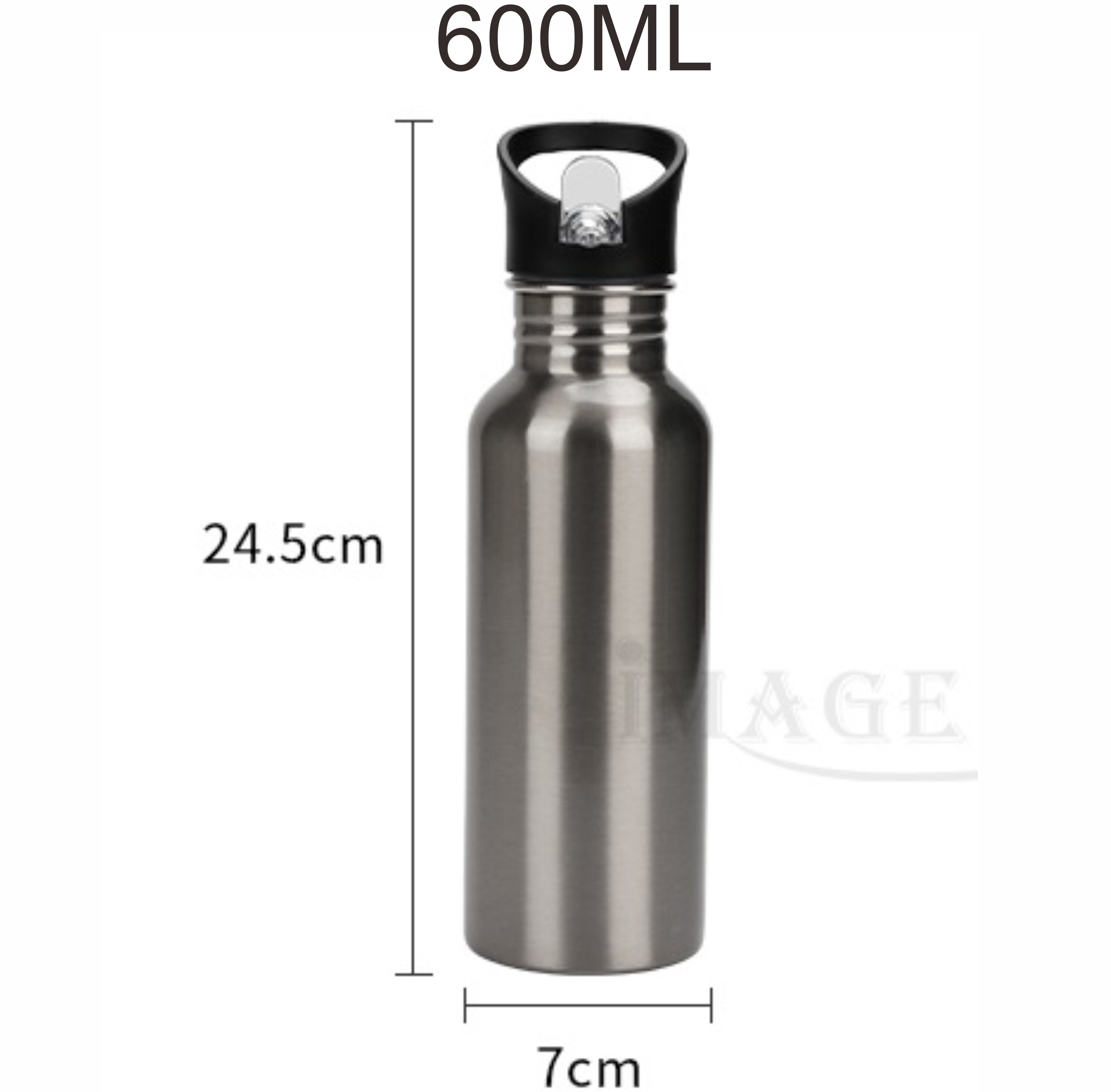 Outdoor Sport Hose - Blank 600ML Metal Bottle for Sublimation