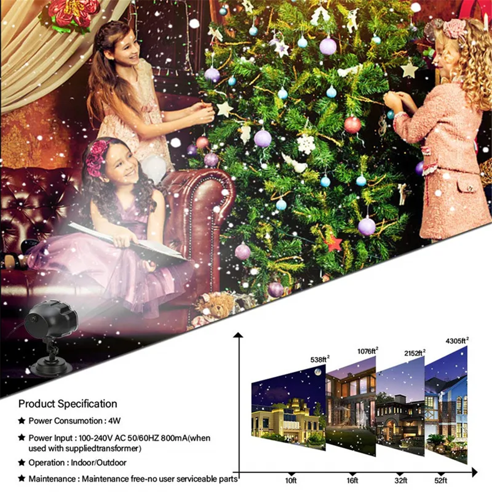 DACHAN Snowfall LED Light Proj - Outdoor Spotlight recension och pris