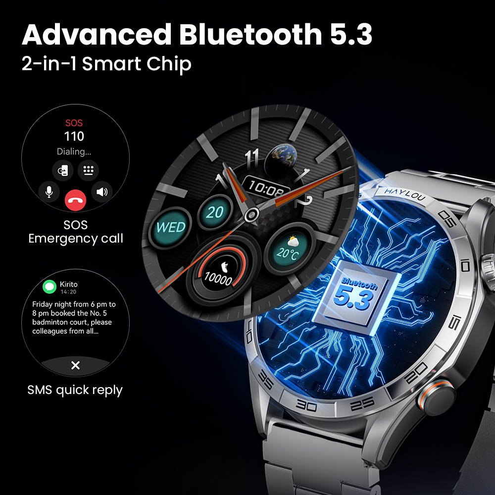 HAYLOU Solar 5 Voice Calling S - Outdoor Sport Smart Watch recension och pris