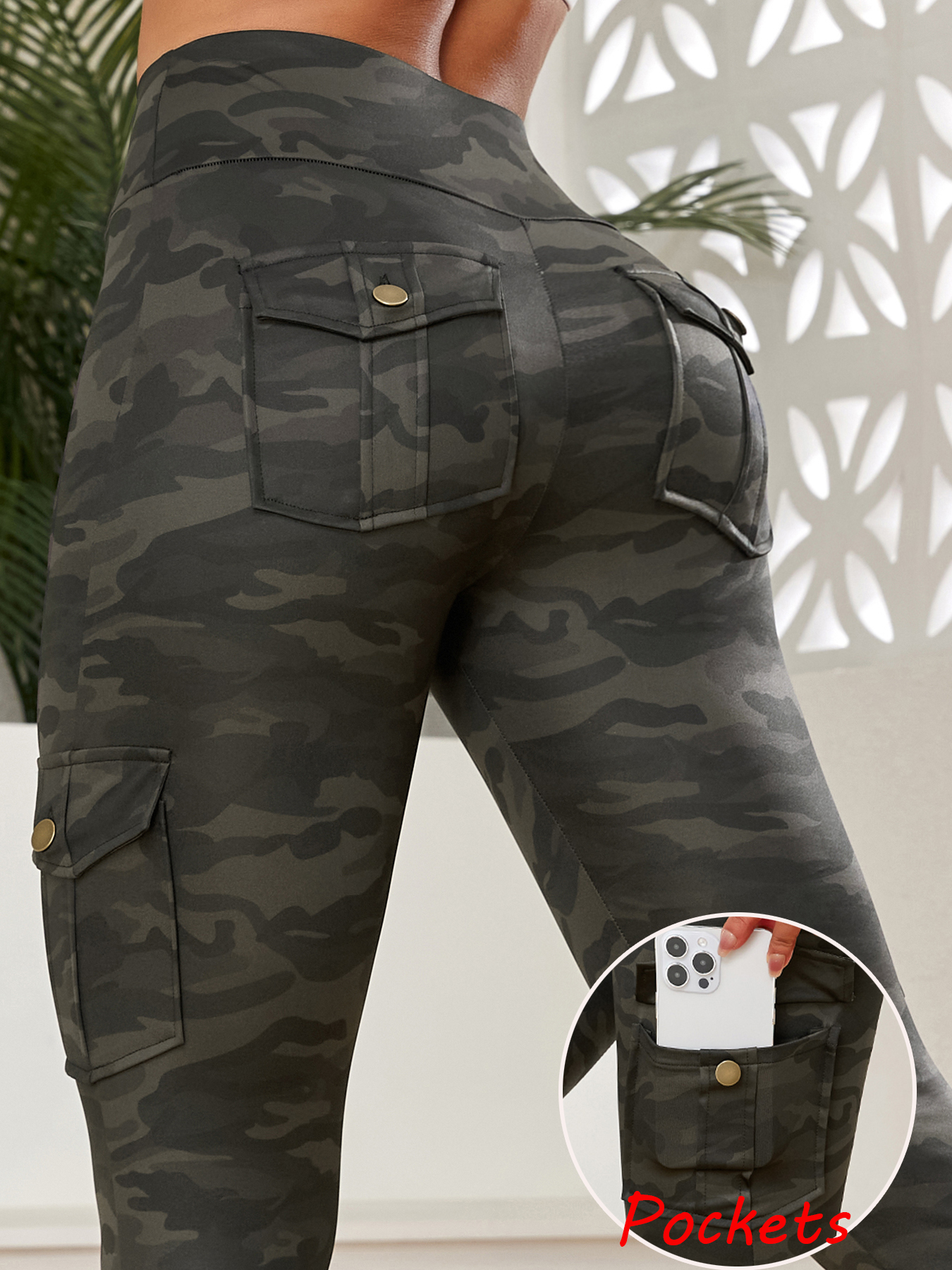 2024 Pockets Camouflage Gym Le - Outdoor Sport Leggings recension och pris