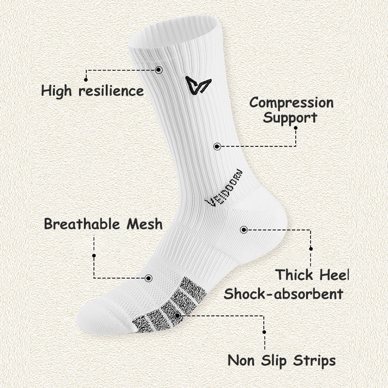 2 Pairs Seamless Sport Socks C - Outdoor Sport Hose recension och pris