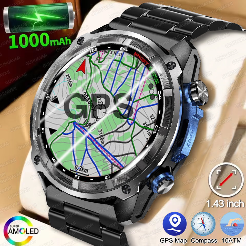 T-Rex3 Pro GPS Offline Map 100 - Outdoor Sport Smart Watch recension och pris