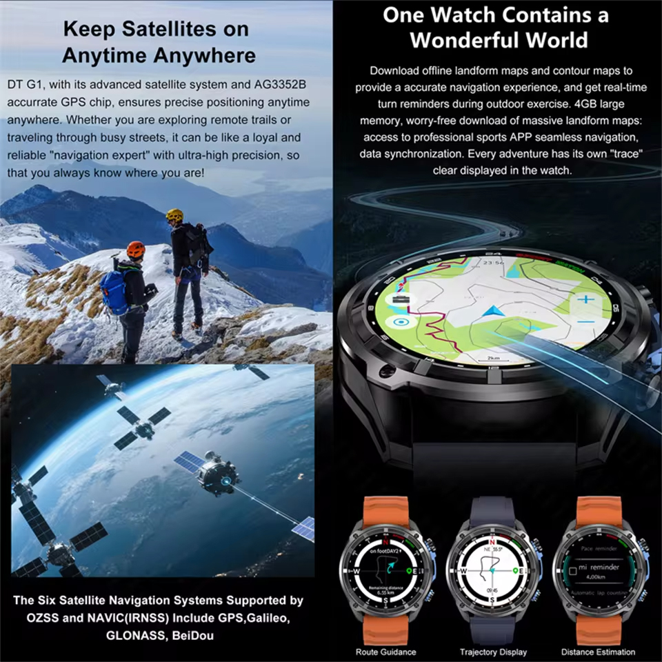T-Rex3 Pro GPS Offline Map 100 - Outdoor Sport Smart Watch recension och pris