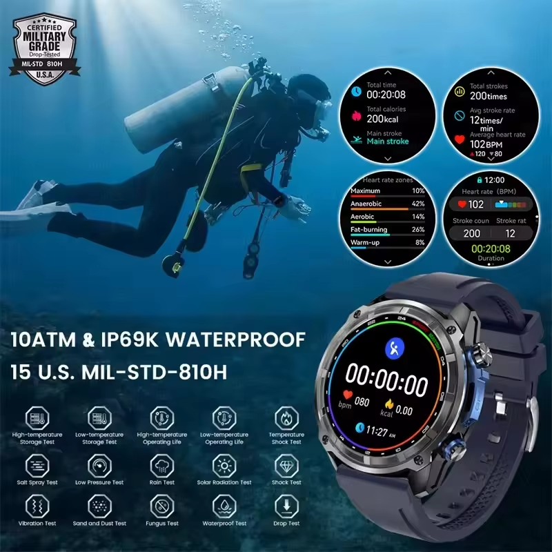 T-Rex3 Pro GPS Offline Map 100 - Outdoor Sport Smart Watch recension och pris