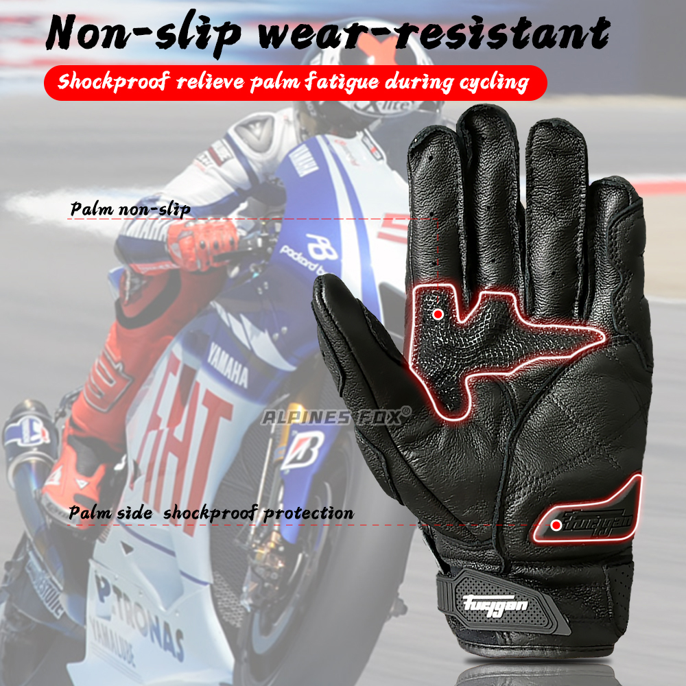 AFS 6 Motorcycle Leather Glove - Horse Riding Glove recension och pris