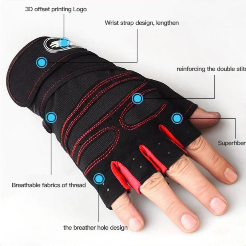 Fitness Half Finger Gloves Men - Horse Riding Glove recension och pris
