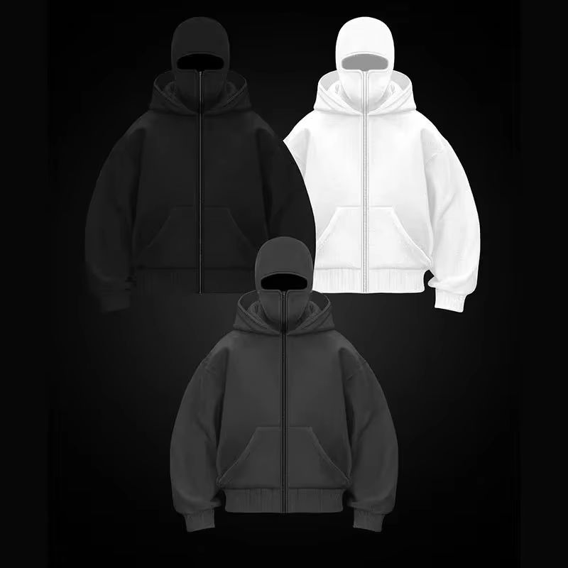 Balaclava Men Zip Hoodie Winte - Outdoor Sport Winter Jacket recension och pris