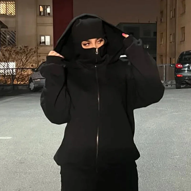 Balaclava Men Zip Hoodie Winte - Outdoor Sport Winter Jacket recension och pris