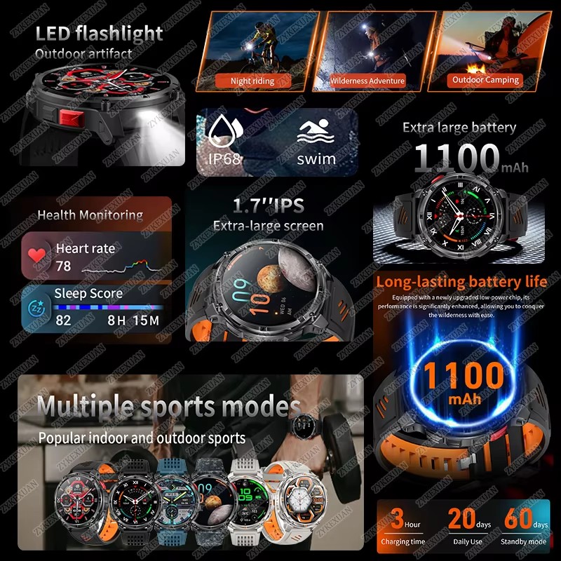 2026 New 1100mAh Large Battery - Definition Of Outdoor Sport recension och pris