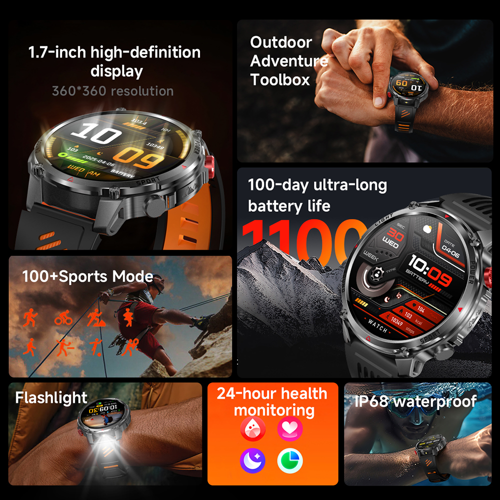 2026 New T-Rex3 Ultra 1100mAh  - Outdoor Sport Smart Watch recension och pris