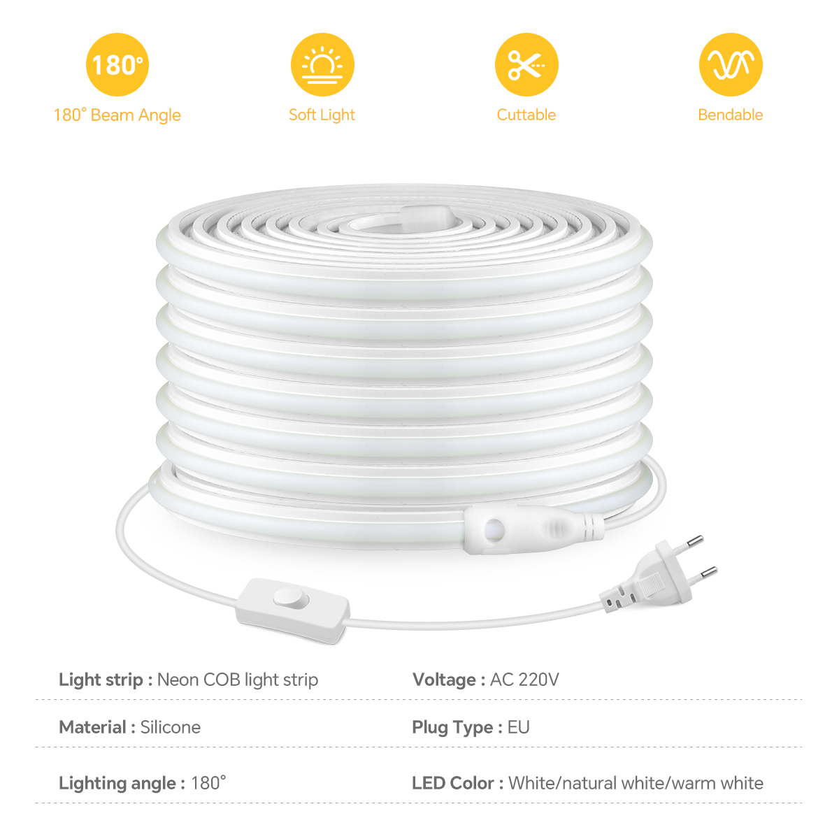 Newest 220V LED Strip Neon Lig - Outdoor Sport Hose recension och pris