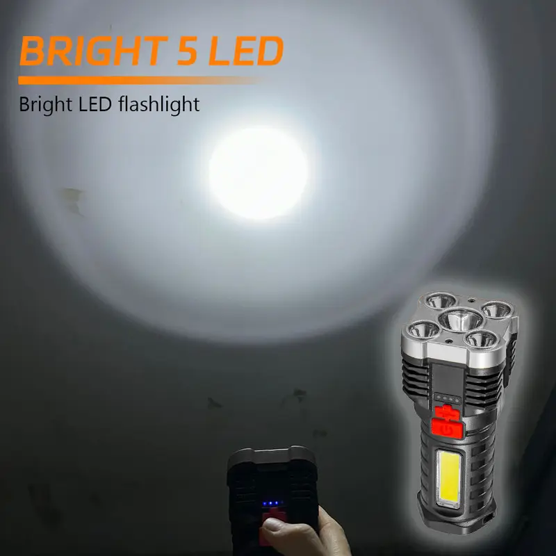 5 LED High Power Led Flashligh - Outdoor Spotlight recension och pris