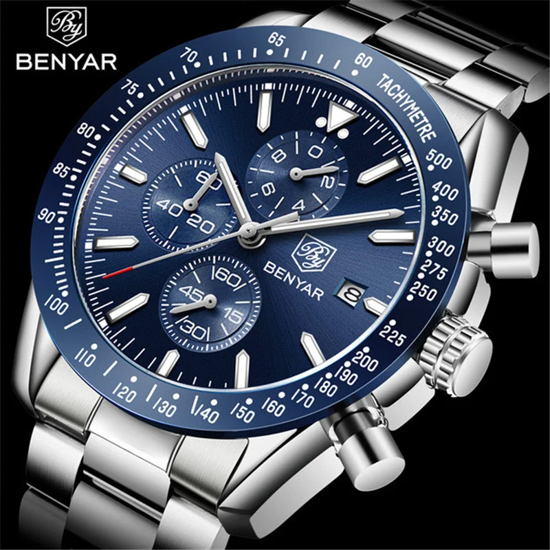 Men Watch BENYAR Top Brand Lux - Outdoor Sport Smart Watch recension och pris