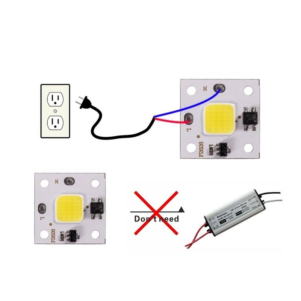 10W COB module 220V LED Chip D - Outdoor Spotlight recension och pris