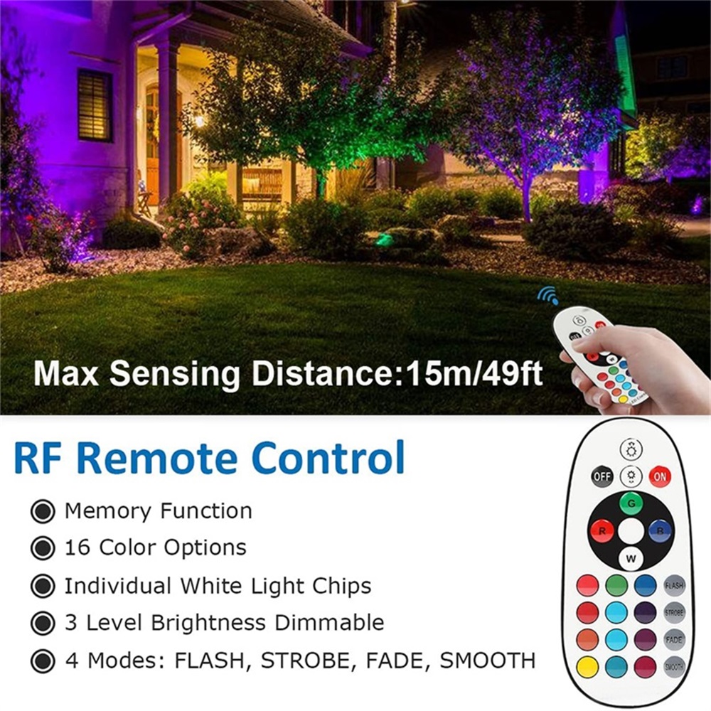 RGBW Landscape Lighting 10W wi - Outdoor Spotlight recension och pris