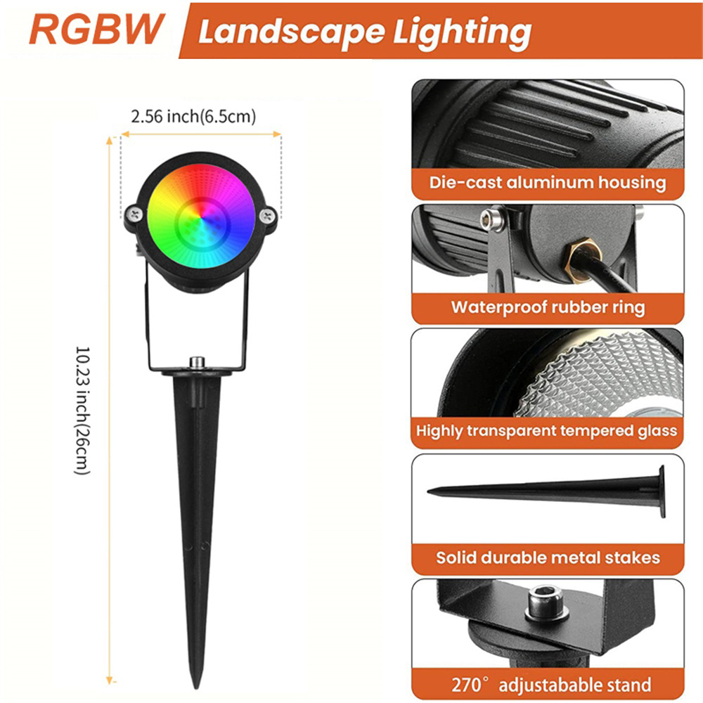 RGBW Landscape Lighting 10W wi - Outdoor Spotlight recension och pris