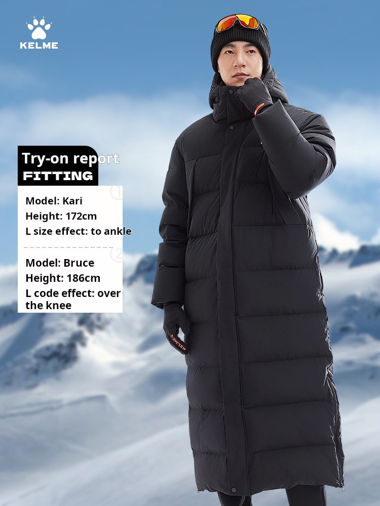Kelme Extended Down Jacket 202 - Outdoor Sport Winter Jacket recension och pris