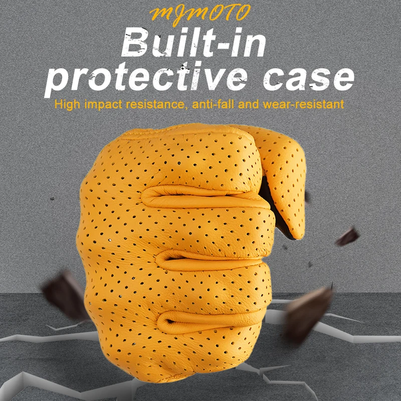 MJMOTO New Yellow Retro Motorc - Horse Riding Glove recension och pris
