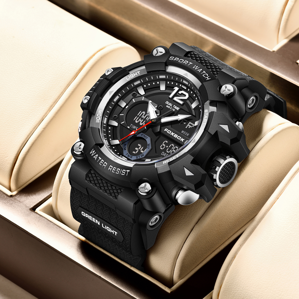 FOXBOX Fashion Luxury Men's Wr - Outdoor Sport Smart Watch recension och pris