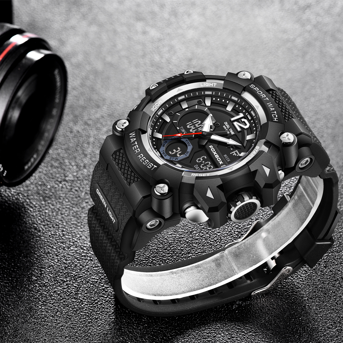 FOXBOX Fashion Luxury Men's Wr - Outdoor Sport Smart Watch recension och pris