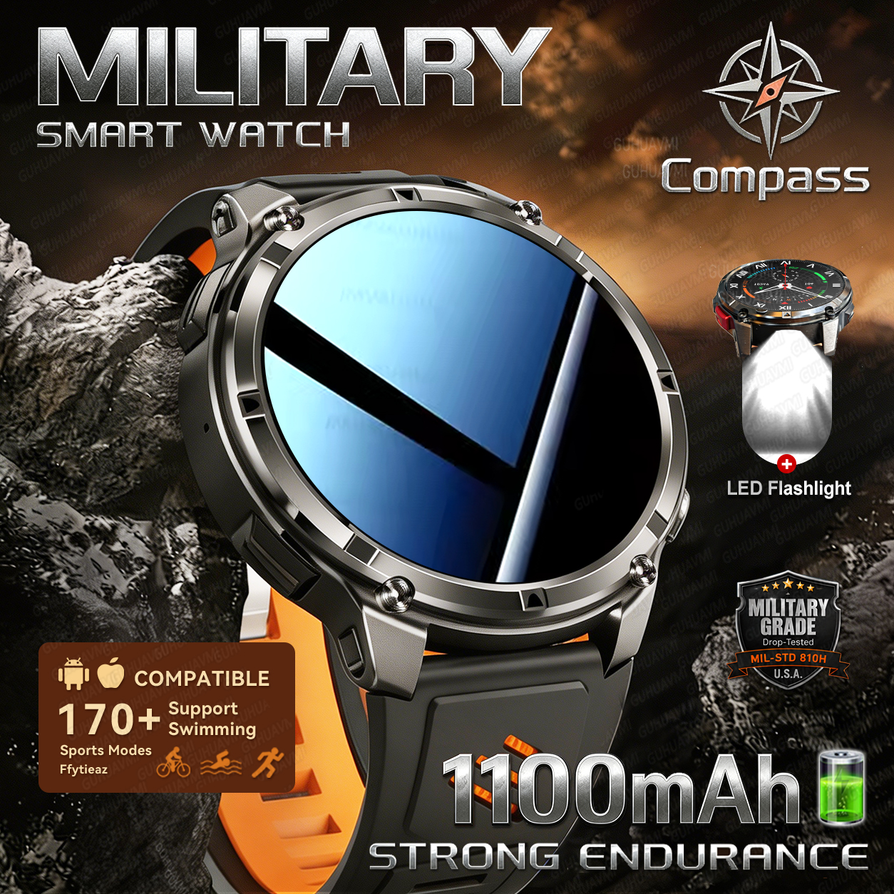 2026 New Outdoor 1100mAh Milit - Definition Of Outdoor Sport recension och pris