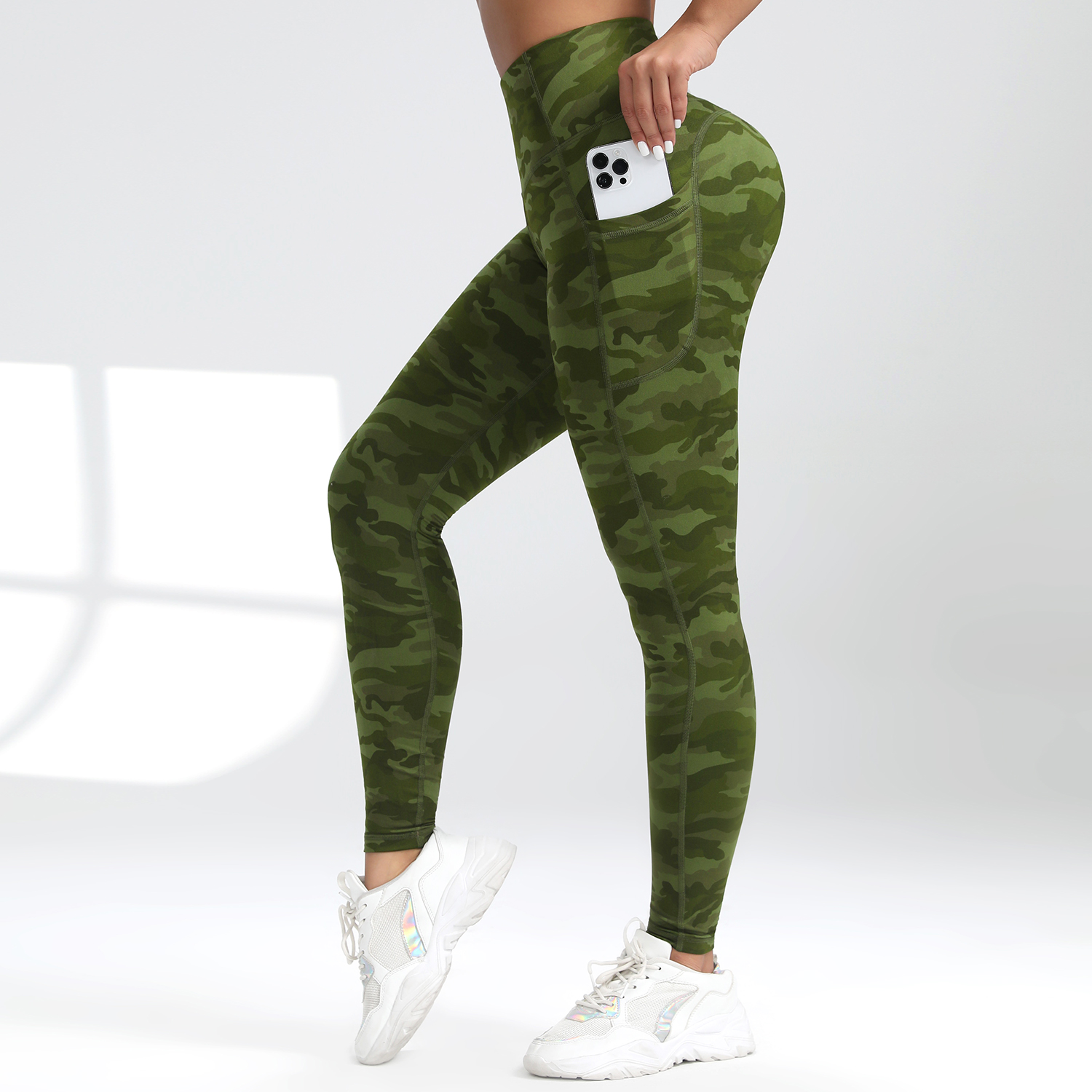 Camouflage Pockets Hight Waist - Outdoor Sport Leggings recension och pris