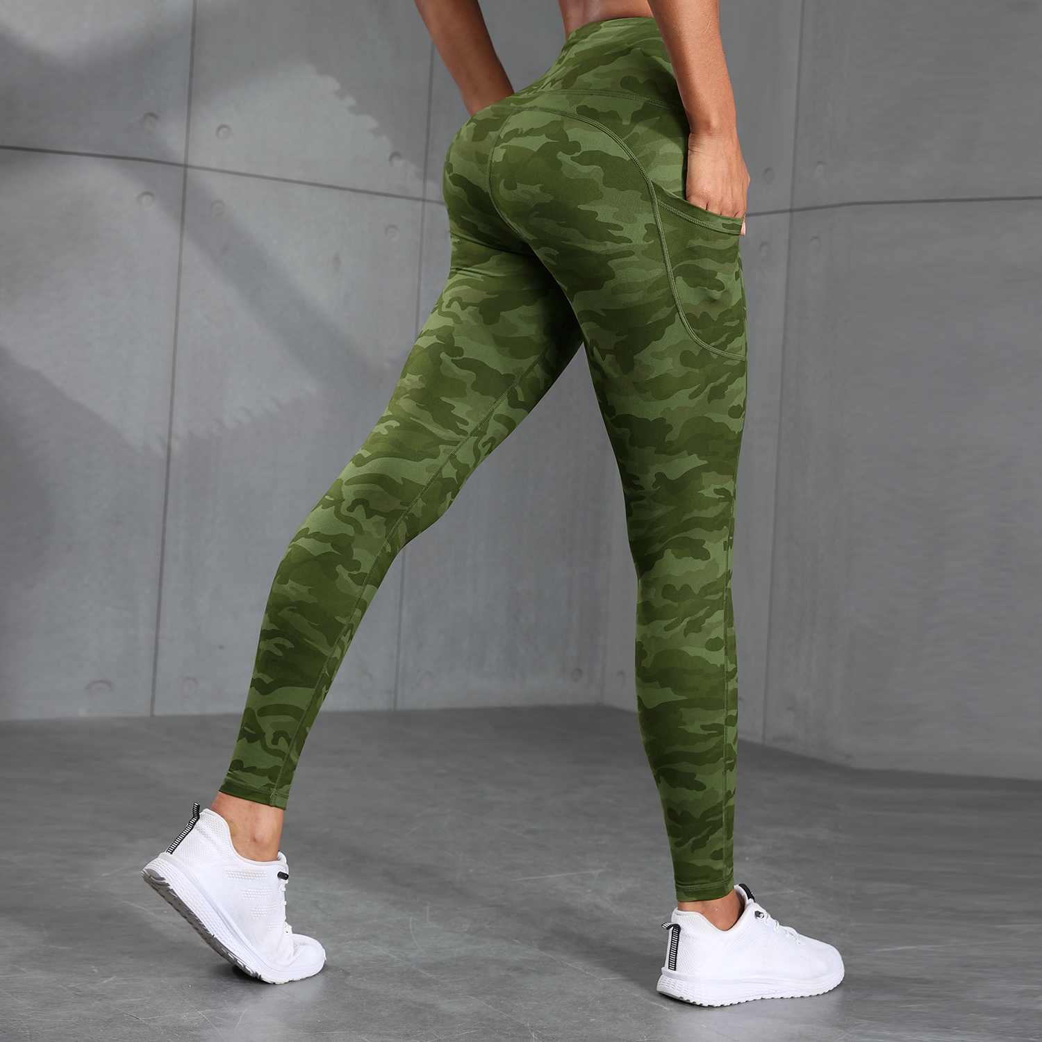 Camouflage Pockets Hight Waist - Outdoor Sport Leggings recension och pris