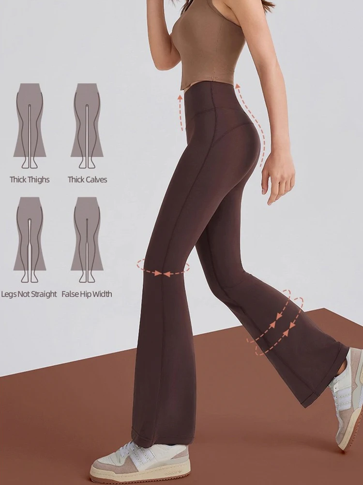 High Waist Slimming Flared Leg - Outdoor Sport Leggings recension och pris
