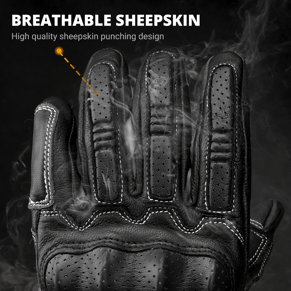 New Motorcycle Retro Leather G - Horse Riding Glove recension och pris