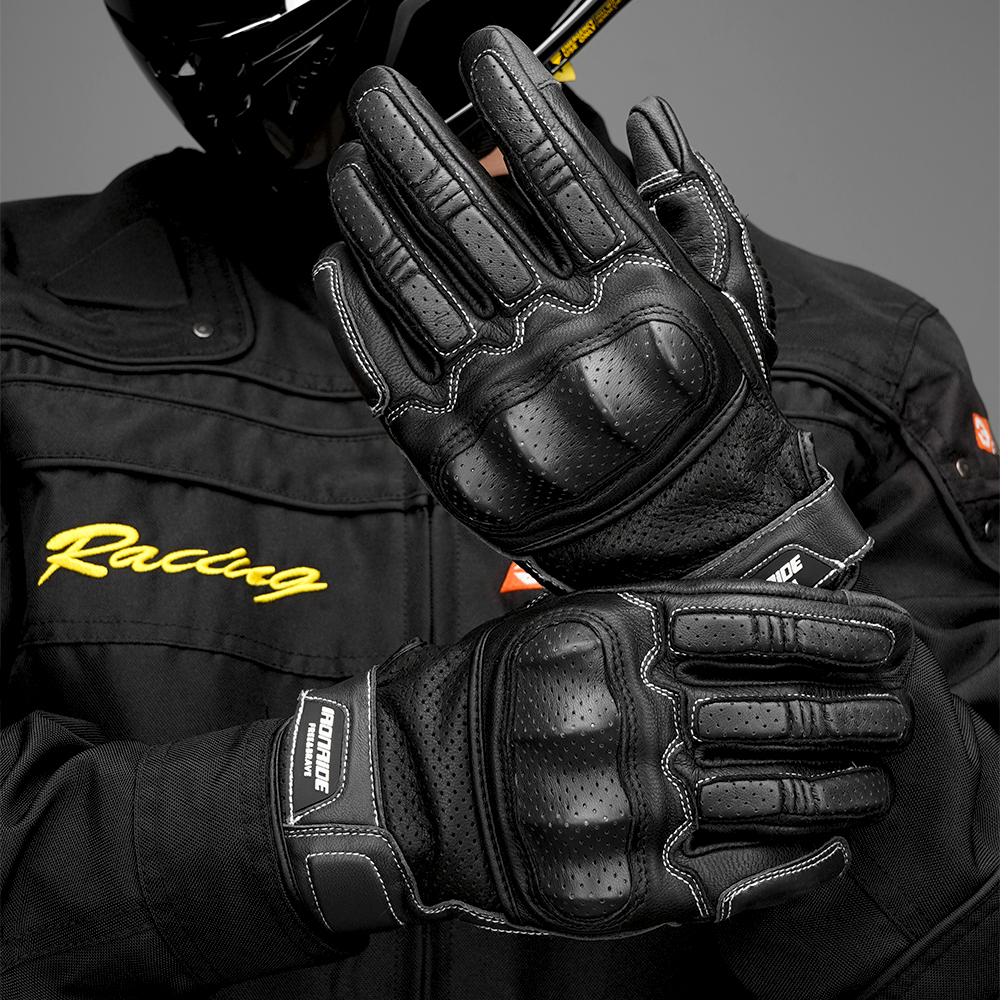 New Motorcycle Retro Leather G - Horse Riding Glove recension och pris