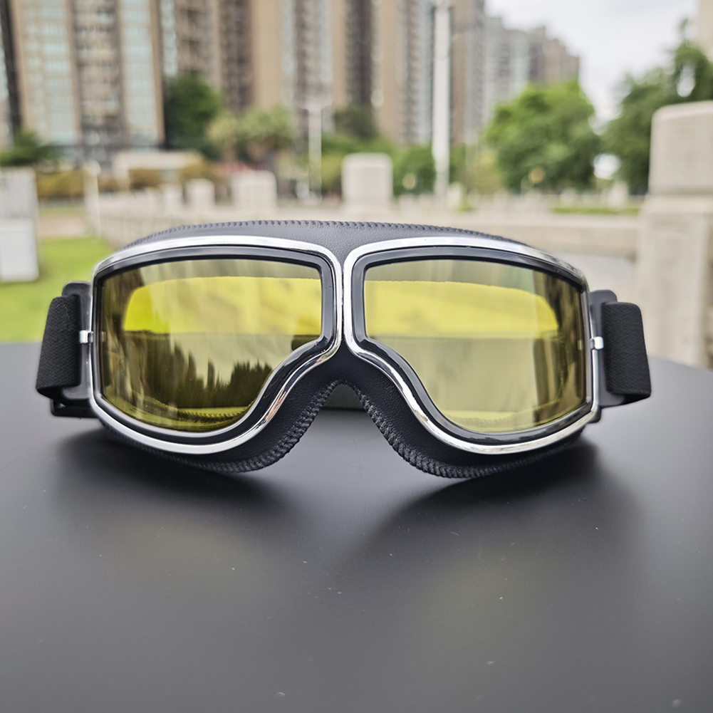 Newest -Style Leather Goggles  - Outdoor Sports Store recension och pris