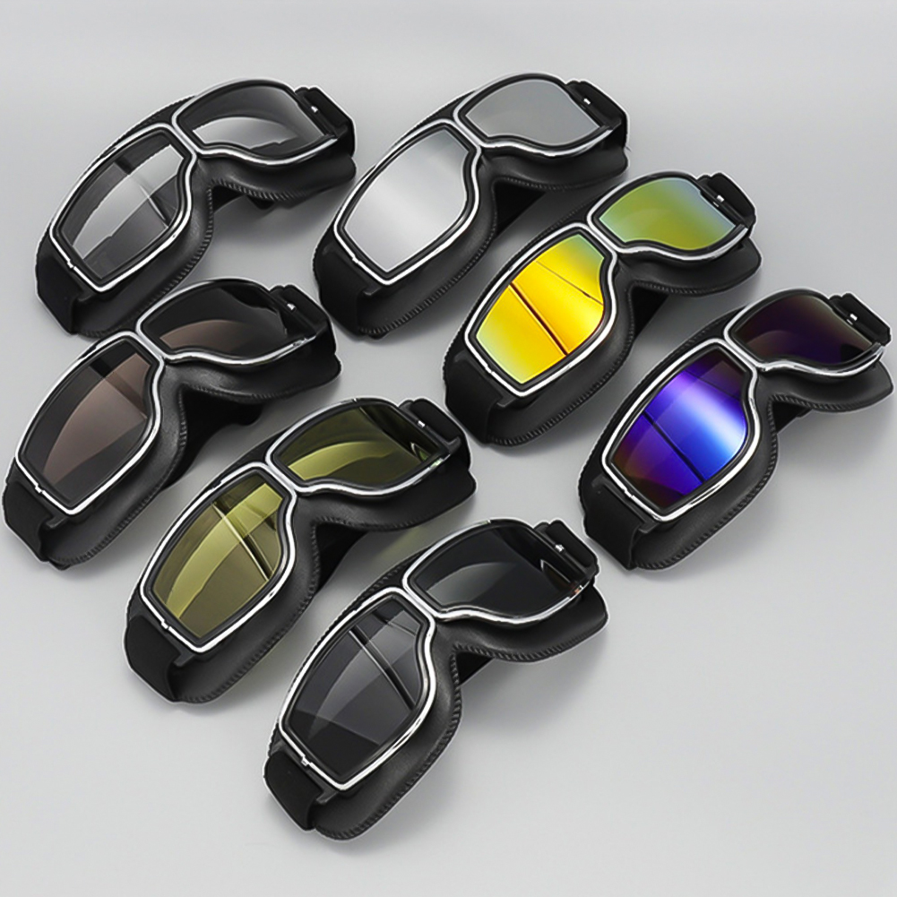 Newest -Style Leather Goggles  - Outdoor Sports Store recension och pris