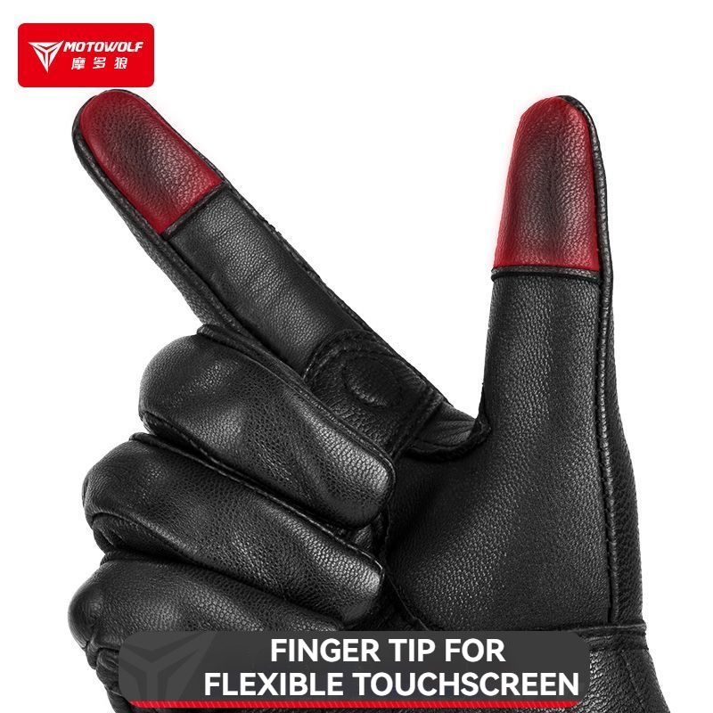 MOTOWOLF Motorcycle Gloves Men - Horse Riding Glove recension och pris
